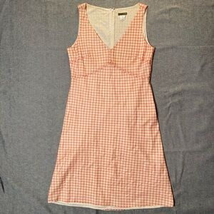 Pink and White Checkered Sleeveless Dress